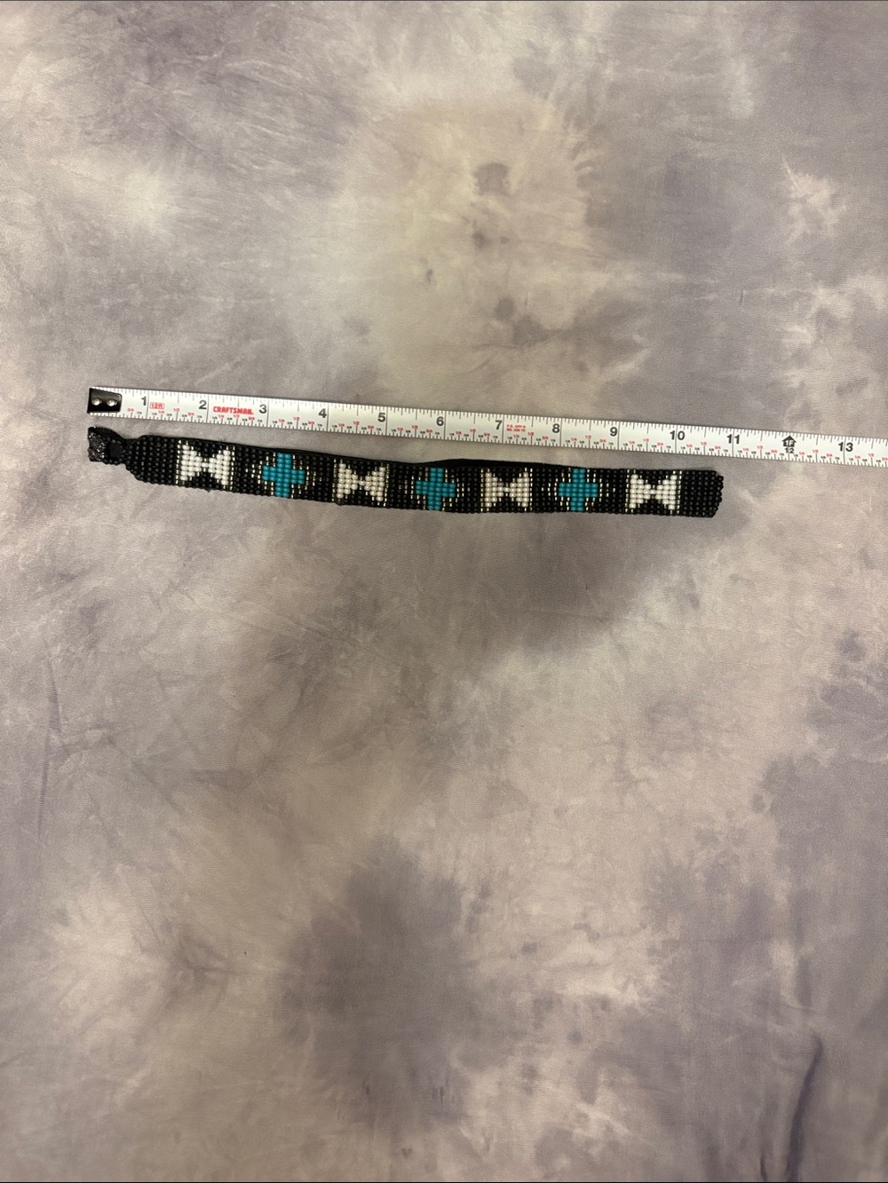 Head Band with Turquoise Cross Motif